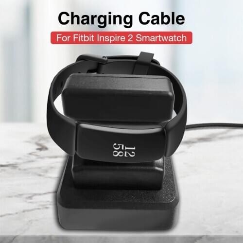 Portable Charge Stand Holder Station Dock For Fitbit Inspire2 Smart Watch Charger Cable Power Cradle Charge Bracket