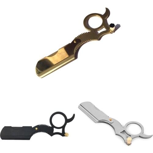 Straight Barber Edge Steel Razor Folding Shaving Knife Holder Rack Without Blade MenS Shaving Tool Shaving And Hair Removal