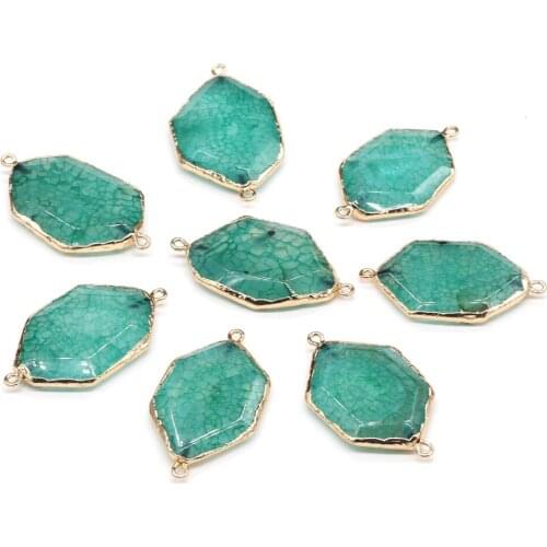 Rhombus Dragon Patterns Connectors Pendant Section Double Hole for Making DIY Jewelry Necklace Bracelets 25x40-28x43mm