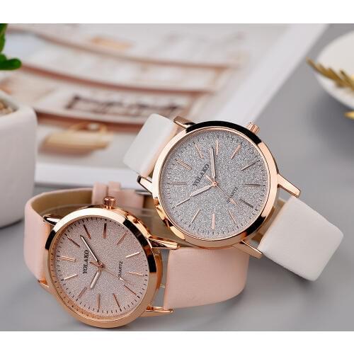 Luxury Brand Leather Quartz Womens Watch Ladies Fashion Watch Women Wristwatches Clock relogio feminino masculino #A