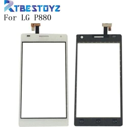 RTBESTOYZ For LG P880 Optimus 4X HD P880G Touch Screen Digitizer Outer Glass Sensor Black White
