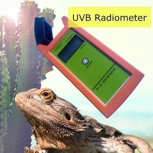 Hand held digital UVB Radiometer measures 280nm-320nm w / Range from 0-1999 µW/cm² for Reptile Amphibian bulb light Detection