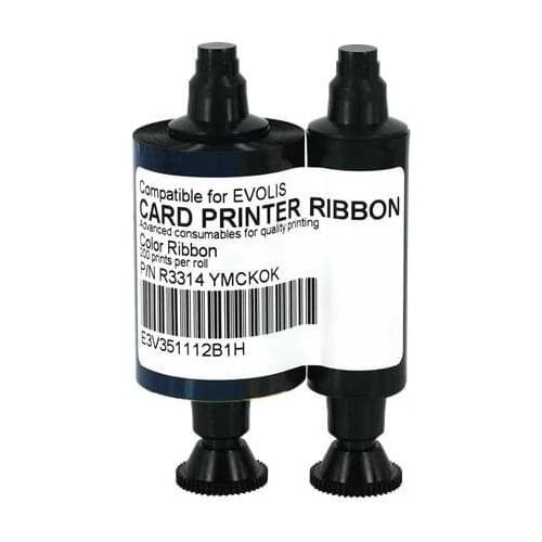 Compatible Evolis R3314 YMCKOK Color Ribbon For Dualys Dualys3 Quantum Securion Printer 200 Prints