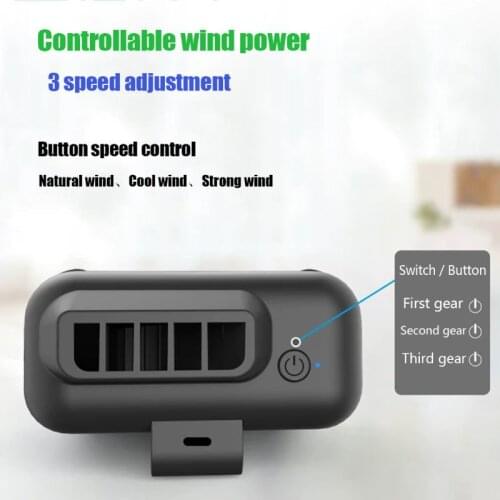 Outdoor Waist Hanging Neck Fan USB Charging Handheld Mini Air Conditioner Cooler