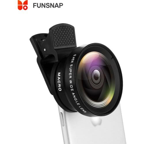Universal 2 in 1 HD Camera Lens 0.45x Super Wide Angle&12.5x Macro Mobile Lens phone lens For iPhone 11 Xiaomi Samsung Huawei