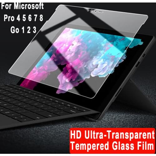 Tempered Glass for Microsoft Surface 3 Pro 3 Pro 4 Pro 5 6 7 12.3 Go 2 10.1 10.5 Cover Protective Film Tablet Screen Protector