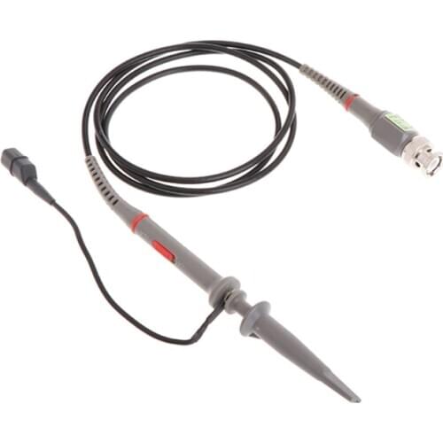 1X 10X P6100 100MHz High Precision Oscilloscope Probe Alligator Test Clip with Adjustable Attenuation Rate