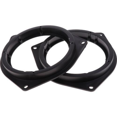2 Pieces 6.5 Inch Plastic Auto Car Spacer Rings Adaptor Black High Grade Materials for a Long Lasting Secure Fit