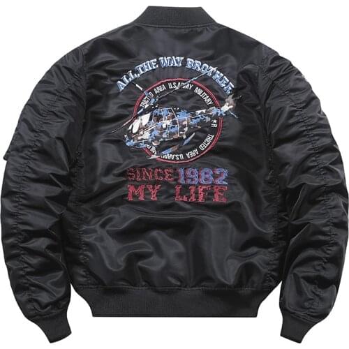 Brand Autumn Jackets Fashion Hip Hop Streetwear Black Army Bomber Jacket Men Casual Windproof Coat Embroidery Plus Size 4XL