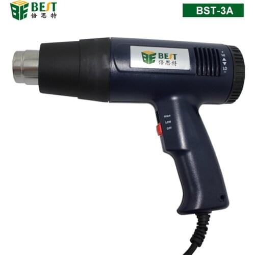BST-8016-3A 1600W Handheld Adjustable Constant Temperature Heat Guns Hot Air Blower Anti-Slip Handle Softening Welding Material
