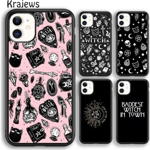 Krajews MAGIC Witchcraft Herb Witch Witchy Sailor Phone Case For iPhone 6s 7 8 plus X XR XS 11 12 pro max Samsung S7 S8 S9 S10