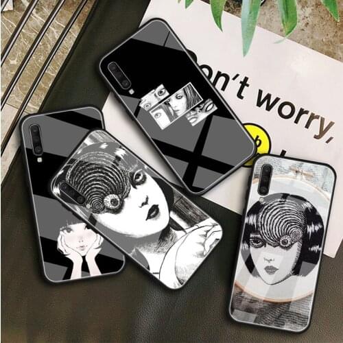 Junji Ito Tees Tempered Glass Case For Samsung Galaxy A10S A10E A20S A20E A30S A40 A50S A60 A70 A80 A90 A6 A7 A8 Shell