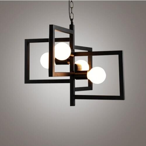 Black pendant lamp creative pendant lights chandelier lighting living room decoration lampes suspendues luzes de teto