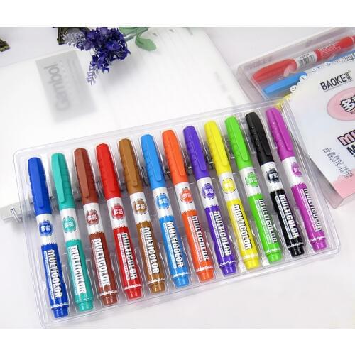 Baoke Color white board pen erasable water pen children painting POP advertisement office pen