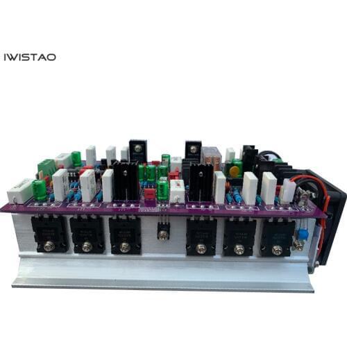 IWISTAO 2X200W HIFI Classic Class A ON MJL4281/4302 Discrete Component Stereo Power Amplifier Finished Board