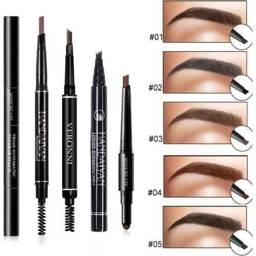 5Styles Microblanding Tattoo Eyebrows Pencil Waterproof Natural Eye Brow Pen Long Lasting Eyebrow Enhancer Pencil Eyes Makeup