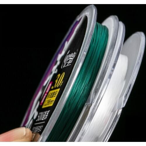 50m 2pcs 0.6#-5.0# Nylon Line Fluorocarbon Competion Fishing Line Super Strong Pull Sinking Line for Black Pit Fishing Tackle