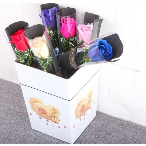 10PCS Multicolor Decoration Wedding Soap Rose Artificial Flower Accessories Creative Flowers Bouquet