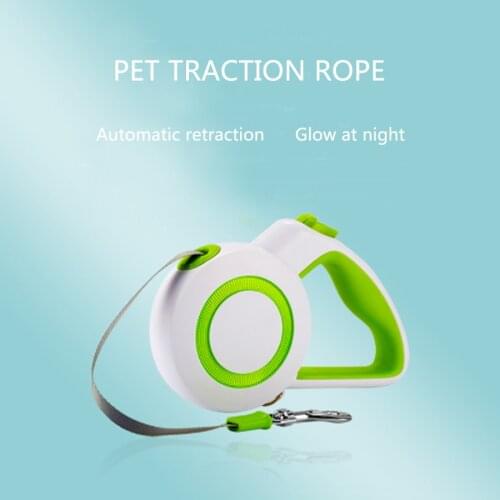 3m 5m 5m Retractable Dog Leash Reflective Walking The Dog Rope 4 Colors Nylon Auto Retractable Outdoor Dog Leash No Sticking