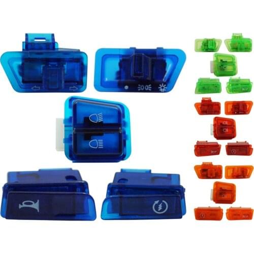 New 5pcs/Lot GY6 50cc 125cc 150cc Moped Scooter Turn Signal Headlight Horn Dimmer Switch 5 Pieces/Set Motorcycle Starter Button