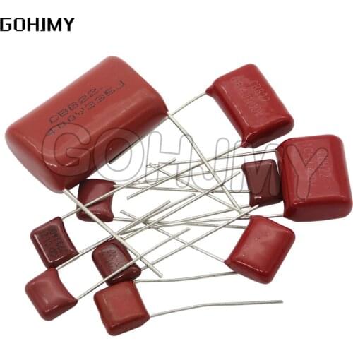 10PCS 63V 100V 250V 400V 450V 630V 2000V CBB Polypropylene film capacitor 101 103 104 105 125J 221 222 223 224 225 332 333 334