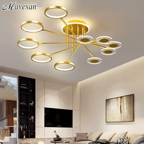 Luxurious LED Chandelier For Dining Room Kitchen Bedroom Living Room Foyer Villa Restaurant Office Coffee Hall Indoor Home Lamps
