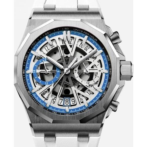 DIDUN Men Luxury Brand Quartz Watch Diver Sport Luminous Wristwatch Waterresistant Business Rubber strap MasMilitary Waterproof