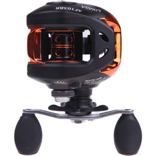 Lixada Fishing Reel Casting AF103 10+1BB Ball Bearings Left Hand Bait Casting Fishing Reel High Speed 6.3:1 Black Fishing Reels