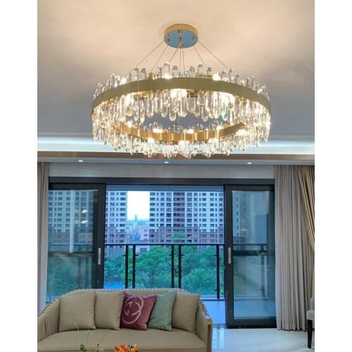 Dining Room Lighting Modern Crystal Chandelier Lighting Fixture Luxury Contemporary Chandeliers Hanging Light for Home Hotel