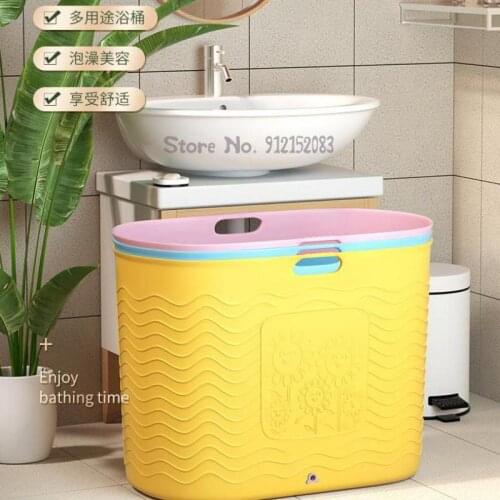 Bath Tub Adult Bath Tub Adult Bath Tub Full Body Bath Tub Large Children Bath Tub Thickened Household Artifact