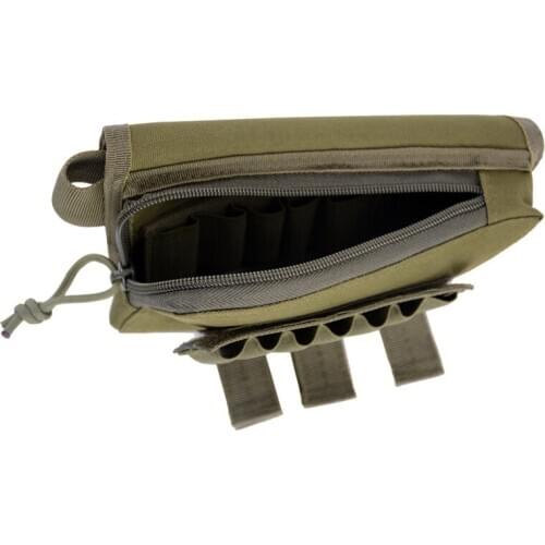Oxford Military Multifunctional Buttstock Tactical Hunting Pouch Bullet belt Camouflage Hunting Tooling Bag Tactical Molle Pouch