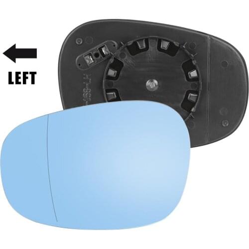 X Autohaux Mirror Glass Heated With Backing Plate Side Rear View Mirror Glass Wide Angle For 2001-2010 BMW 128i 328i M3