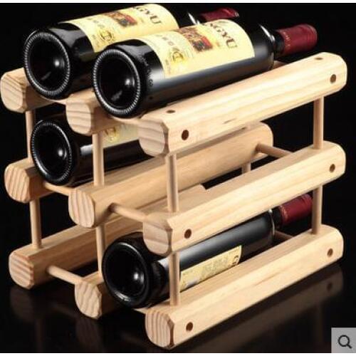 1PC DIY Creative Foldable wine rack Wooden Wine Beer Bottle Rack Organizer Holder Mount Kitchen Bar Display Wine Racks JA 0309
