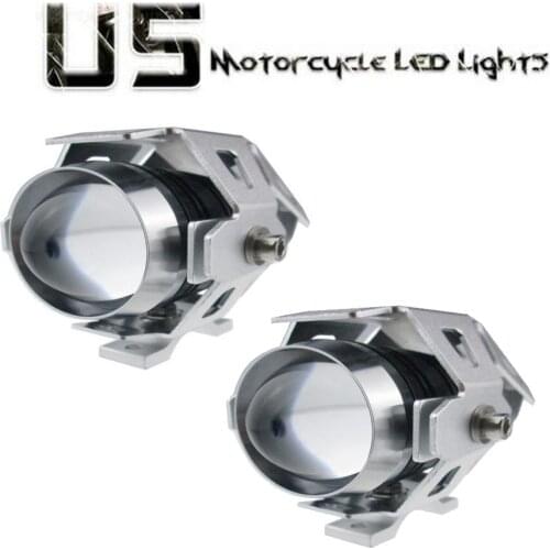 2PCS 125W Chrome 3000LM 12V-80V U5 LED Laser Car Motorcycle Bike Spot Driving Fog Light Lamp Spot Lamp Headlights Bulb