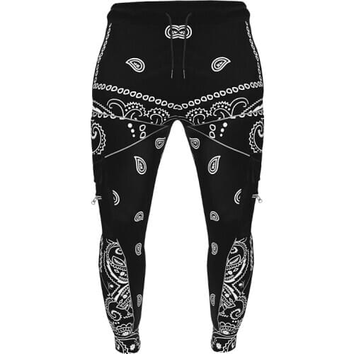 2021 New Sweatpants Mens Outdoor Sports Casual Cargo Pants Hip Hop Trousers cotton Fashion printing pants Plus Size Streetwear