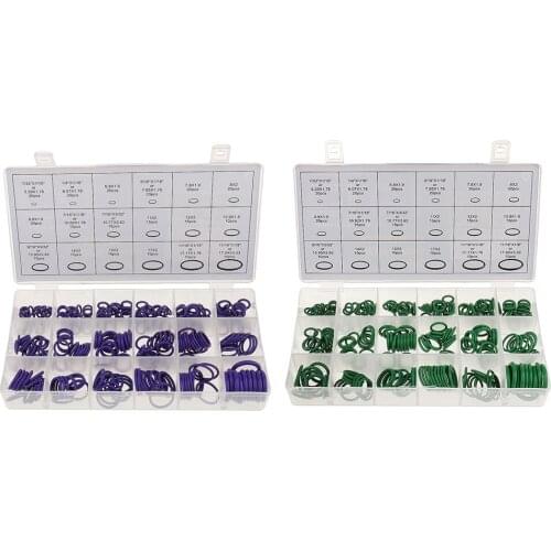270 Pieces Car Air Conditioning A/C System HNBR O-Ring Assortment Kit Purple