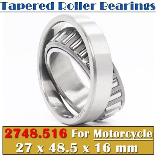 27*48.5*16 mm 1PC Steering Head Bearing 2748.516 Tapered Roller Motorcycle Bearings