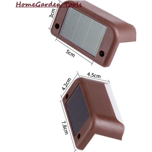 8Pcs Led Solar Deck Lights Waterproof Outdoor Pathway Yard Stairs Fence Lamps Garden Powered Wall Lamp Outdoor Led Solar Light