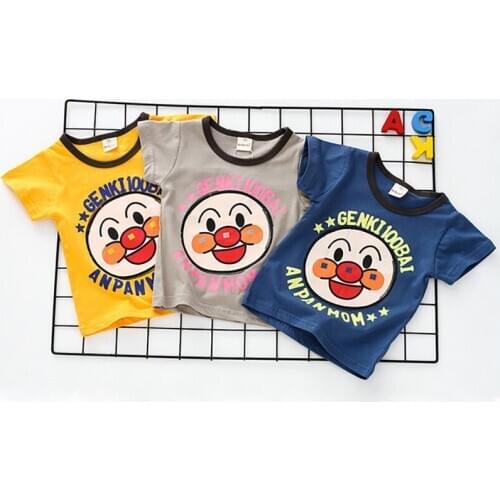 ChildrenS Summer T-Shirt The New Cotton Short Round Neck Sleeve Casual T-Shirt Short Sleeve Cartoon Korean Boys And Girls