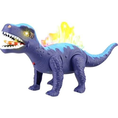 Electric dinosaur toy cars children gift Tyrannosaurus model walking lighting music birthday present kids boys
