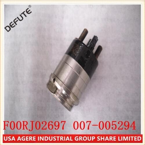 6 Pieces/ lot Injector Solenoid Valve Assembly F00RJ02697, electromagnetic valve F00RJ02697 common rail Solenoid
