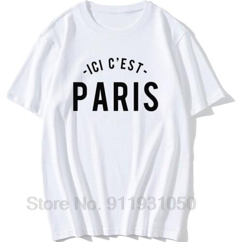 Lionel Messi Print T-shirt Summer Cotton Tshirt Novelty PARIS For Fans Clothes Tees Football Short sleeve Welcome To Paris Tee