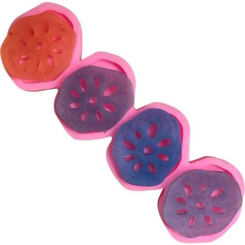 Crispy Lotus Root Slice Silicone Fondant Mould DIY Baking Cake Mold XGY-147