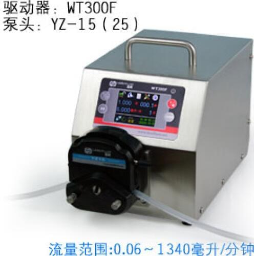WT300F YT15 Big Flow Intelligent Dispensing Peristaltic Dosing Filling Pump Lab Industry Pump 0.006-1300ml/min