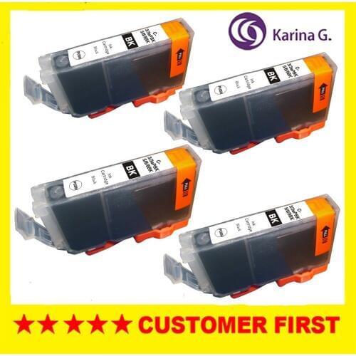 4PCS Black Compatible Ink Cartridge for BCI-3PBK BCI-3ePBK BCI-5BK BCI-6BK CLI-8BK without chip for Canon PIXMA iP4000/iP4000R
