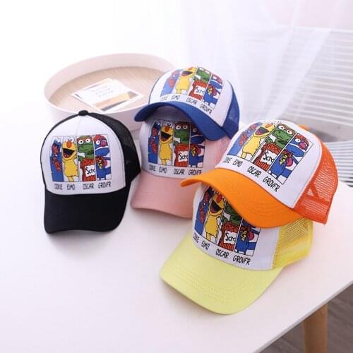 Doitbest Mesh Children Baseball Cap Breathable cartoon animals Summer HipHop kids Sun Hats Boys Girls hat Caps snapback gorras