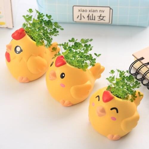 Ceramic Flower Pot Cartoon Animal Pots Macetas Balcony Decorations Vase Suculenta Pots Vertical Garden Cute Flowerpot