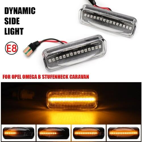 Blinker Dynamic LED Side Light FLowing Turn Signal Seuqnetial Repeater Lamp For Opel For Omega B Stufenheck Caravan 1994-2003