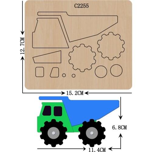 New Truck Wooden die Scrapbooking C2255 Cutting Dies