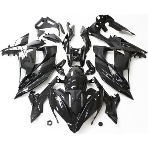 ZXMOTO Motorcycle Panel Fairing Bodywork Complete Full Set Fit For Kawasaki Ninja 650F 650 2017 17 Unpainted white Gloss Black